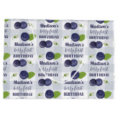 Berry First Birthday Blueberries First 1st Name ラージペーパーバッグ (裏面)