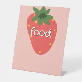 Berry First Birthday Food 台座サイン