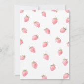 Berry First Birthday Girl サンキューカード (裏面)