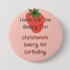 Berry First Birthday Guest 缶バッジ