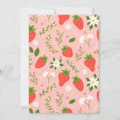 Berry First Birthday Invitation  招待状 (裏面)