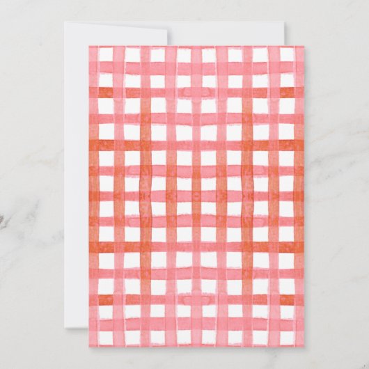 Berry First Birthday Invitation with Photo 招待状 (裏面)