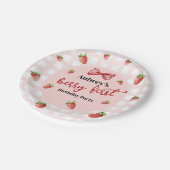 Berry First Birthday Paper Plate ペーパープレート (アングル)