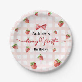 Berry First Birthday Paper Plate ペーパープレート