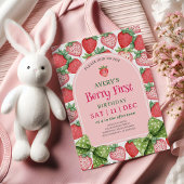 Berry First Birthday Party 1st Birthday  招待状