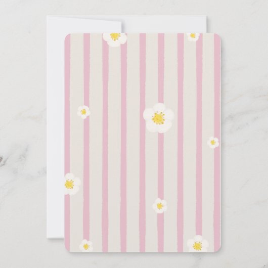 Berry First Birthday Party Invitation with Photo 招待状 (裏面)