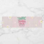 Berry First Birthday Party Water Bottle Label ペットボトルラベル (シングルラベル)