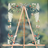 Berry First Birthday Party Welcome アクリルサイン (ニュートラル)