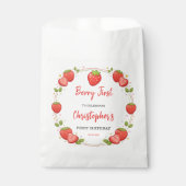 Berry First Birthday | Strawberry 1st Birthday  フェイバーバッグ (正面)