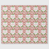 Berry First Birthday Strawberry Party ラッピングペーパー (フラット)