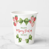 Berry First Birthday Strawberry Party  紙コップ (正面)