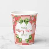 Berry First Birthday Strawberry Party  紙コップ (正面)