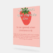 Berry First Birthday Time Capsule Sign アクリルサイン (傾斜)