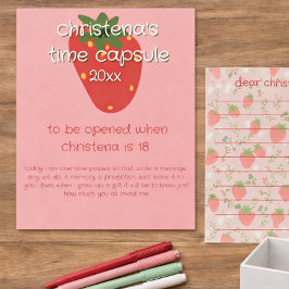 Berry First Birthday Time Capsule Sign アクリルサイン