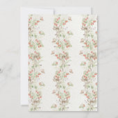 Berry First Birthday Wreath Garden Party 招待状 (裏面)