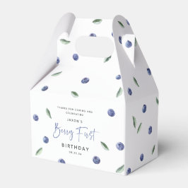 'Berry First' Blueberry 1st誕生日パーティー フェイバーボックス