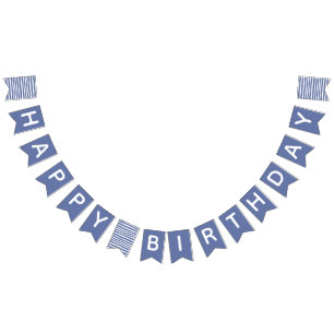 'Berry First' Blueberry 1st誕生日 バンティングフラッグ