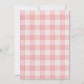 Berry First Cute 1st Birthday Strawberry 招待状 (裏面)