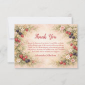 Berry First Garden 1st Birthday サンキューカード (正面)