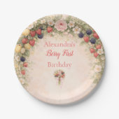 Berry First Garden 1st Birthday ペーパープレート (正面)