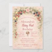 Berry First Garden 1st Birthday 招待状 (正面)