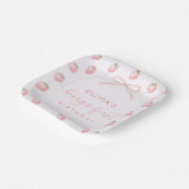 Berry First Girl Birthday  ペーパープレート (傾斜あり)