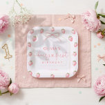 Berry First Girl Birthday  ペーパープレート<br><div class="desc">Berry First Girl Birthday Paper Plates</div>