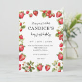 Berry First Invitation for Birthday Fruit Party  招待状 (スタンド正面)