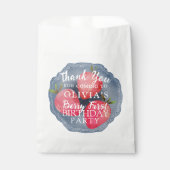 Berry First Red Strawberry Birthday Favor  フェイバーバッグ (正面)