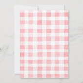 Berry First Strawberry 1st Birthday Invitation 招待状 (裏面)