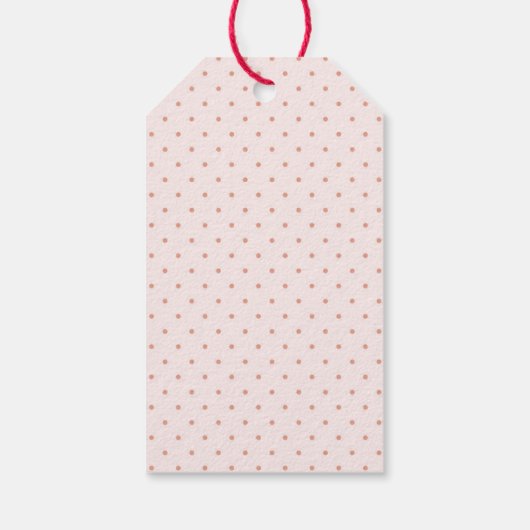 Berry First Strawberry Bow 1st Birthday Party ギフトタグ (裏面)