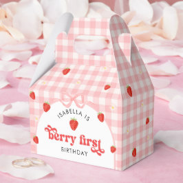 Berry First Strawberry Girl 1st Birthday Party フェイバーボックス
