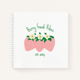 Berry Good Vibes All Day ノートブック