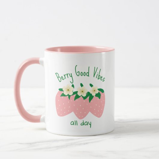Berry Good Vibes All Day マグカップ (左)