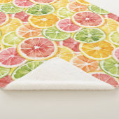 Berry Green Orange Pink Fruit   シェルパブランケット (3/4)