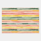 Berry Green Orange Pink Fruit Bridal Shower ラッピングペーパーシート (正面3)