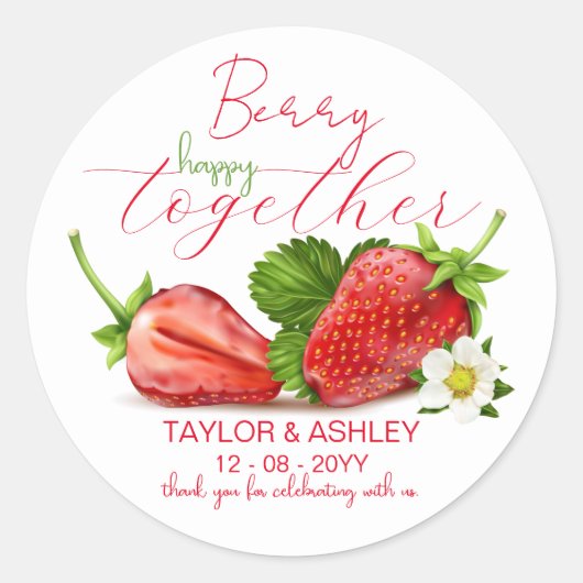 Berry Happy Together ウェディング ラウンドシール (正面)