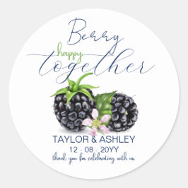 Berry Happy Together ブラックベリー | ウェディング ラウンドシール