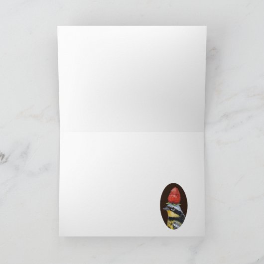 Berry Hat NightカードのWarblers カード (内部)