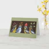 Berry Hat NightカードのWarblers カード (黄色い花)