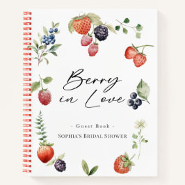 Berry in Love Berries Bridal Shower Guest Book ノートブック