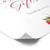 Berry in Love Bridal Shower Cards and Gifts ポスター (角)