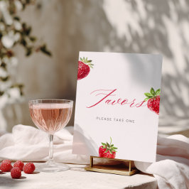 Berry in Love Bridal Shower Favors ポスター