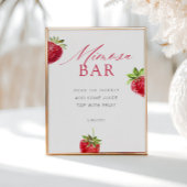 Berry in Love Bridal Shower Mimosa Bar ポスター