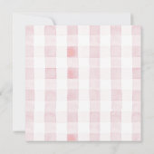 Berry in Love Strawberry Bow Basket Bridal Shower 招待状 (裏面)