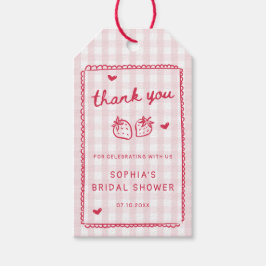 Berry in Love Strawberry Bridal Shower ギフトタグ