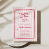 Berry in Love Strawberry Bridal Shower 招待状