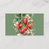 Berry in Love Strawberry Bridal Shower Recipe エンクロージャーカード (裏面)