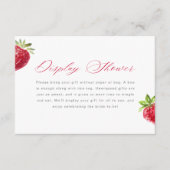 Berry in Love Strawberry Display Shower Tag エンクロージャーカード (正面)