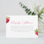 Berry in Love Strawberry Display Shower Tag エンクロージャーカード (スタンド正面)